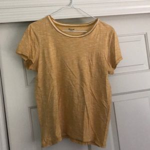 Madewell yellow tee shirt (size M)